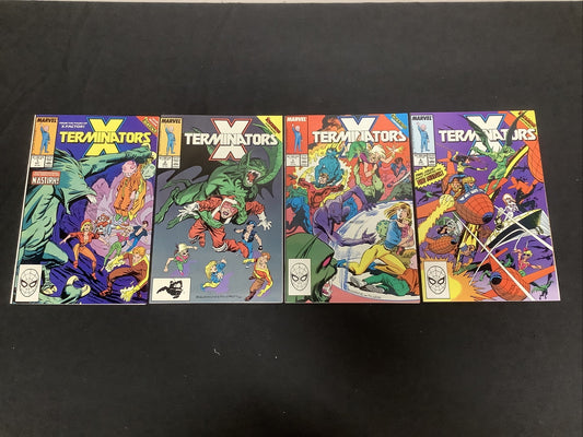 X-Terminators 1-4 COMPLETE SERIES Louise Simonson KEY 1st team Marvel 1988 lot