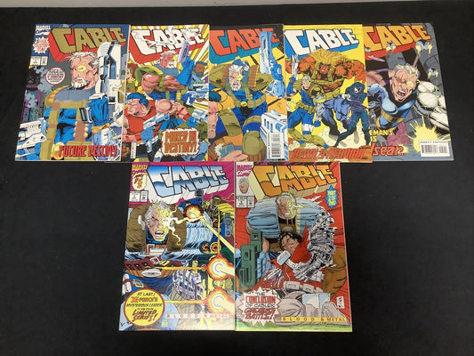 Cable #1-5 + Cable: Blood & Metal #1-2 comic lot, (1993) multi series bundle