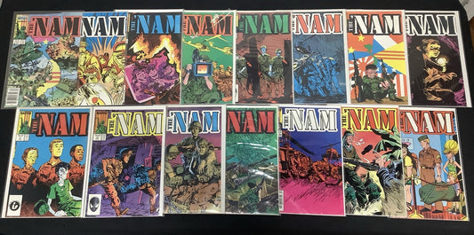 Nam (The) #1-15 Comic Lot, Marvel, Newsstand #1, Doug Murray/Michael Golden