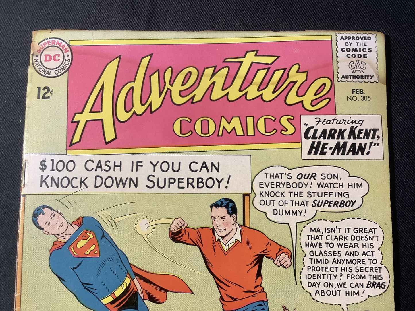 Adventure Comics #305 (DC Comics 1963) VG/F (5.0) Brittle Cover, Water Damage