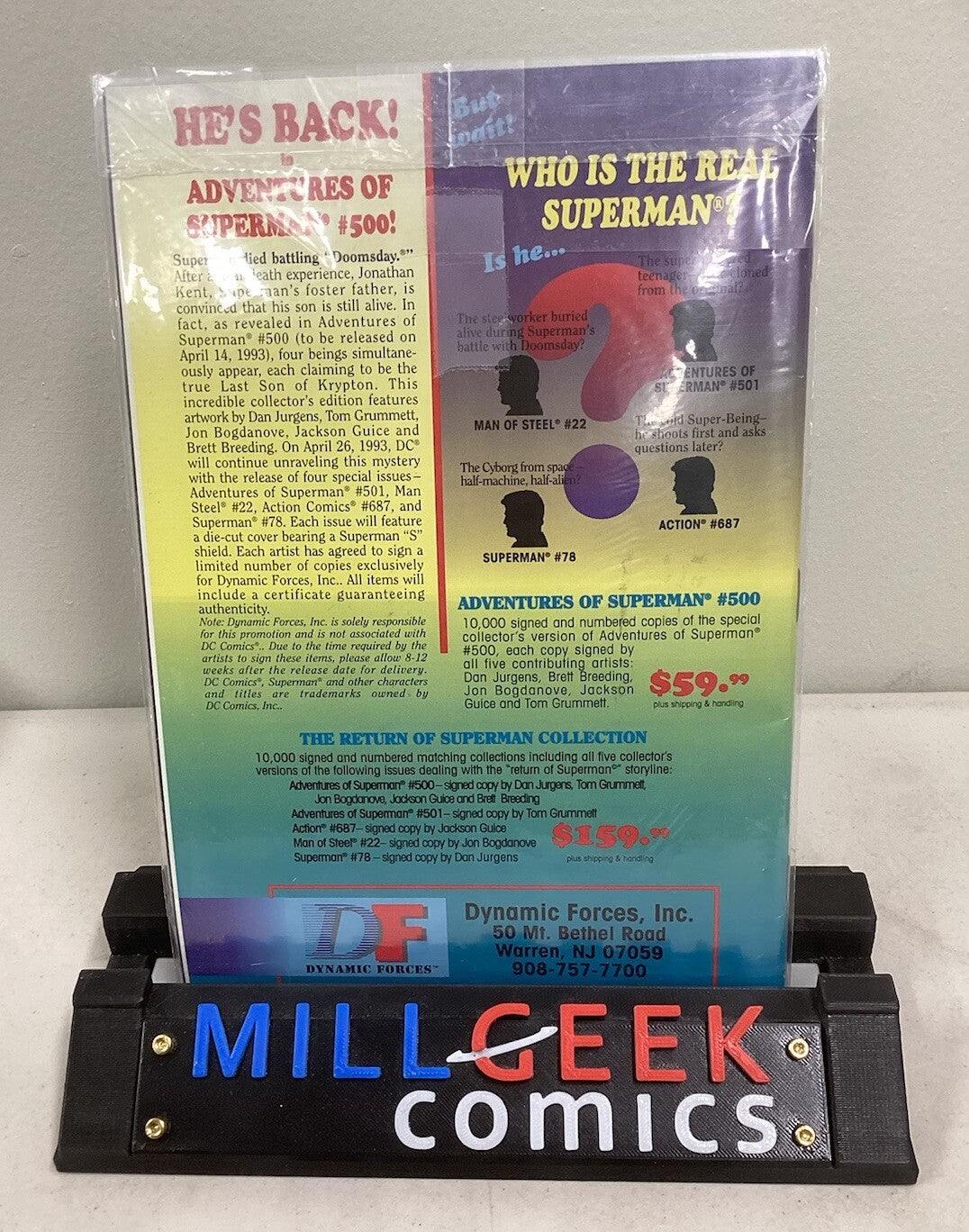 Wizard: First Edition (1993) Comic Book Magazine w/ Card Superman Tribute