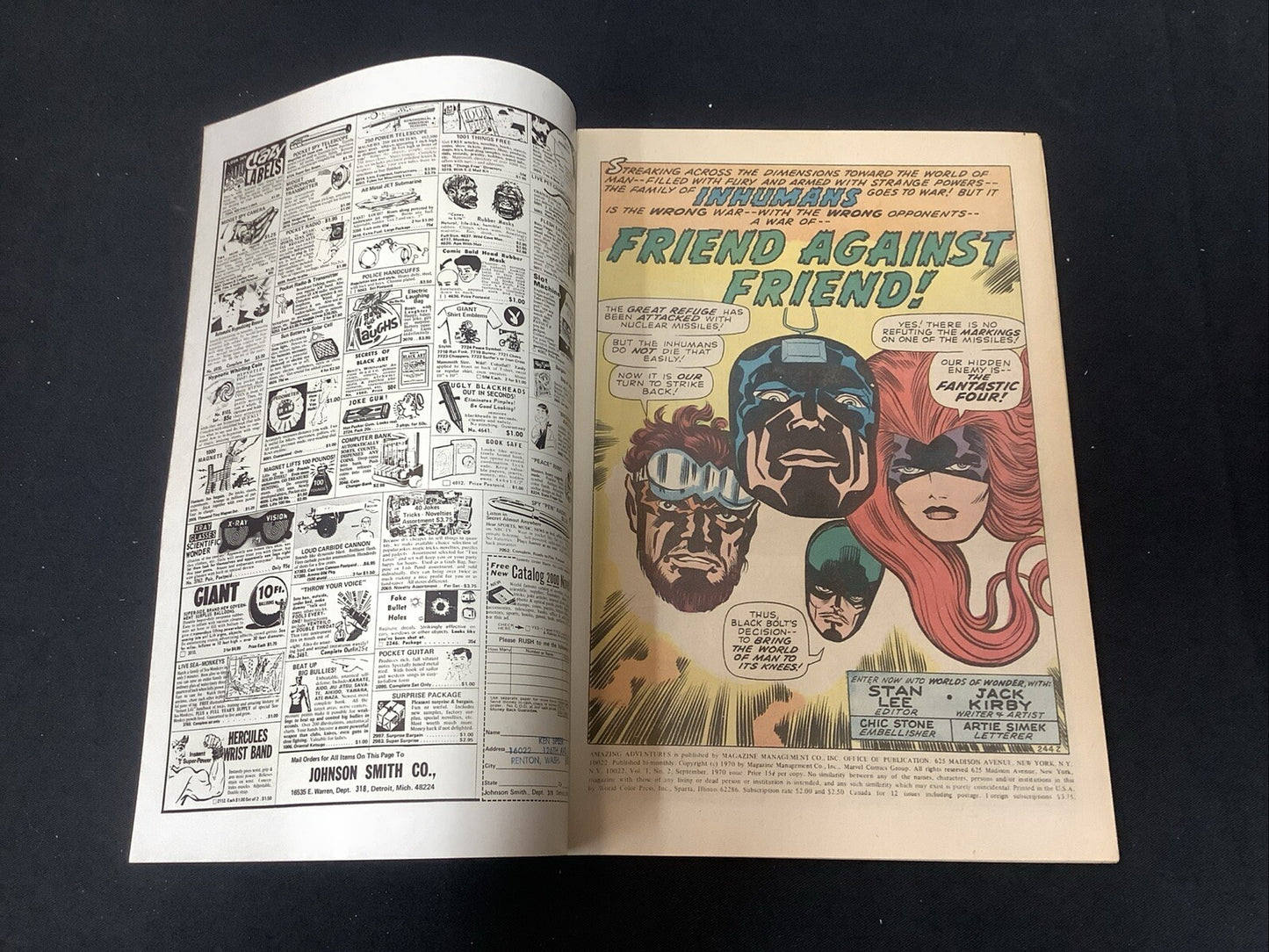 Amazing Adventures #2 (Marvel September 1970) VF+ (8.5) Stan Lee/Jack Kirby