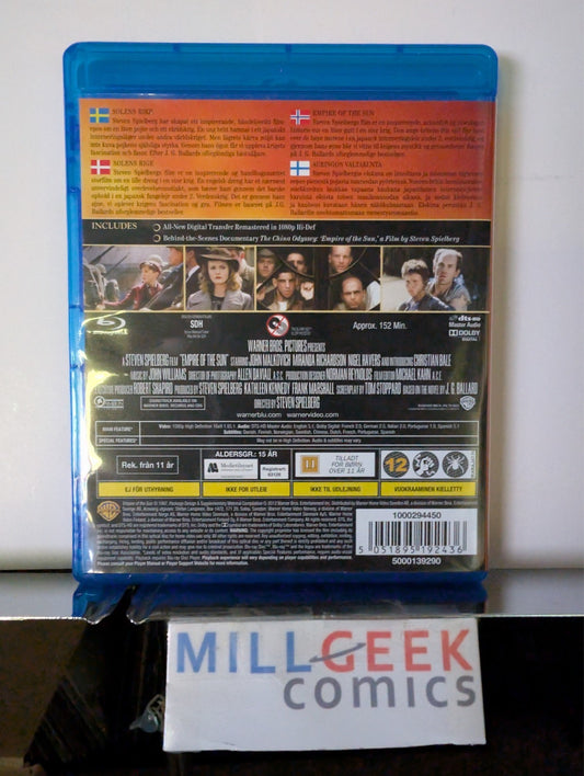 Empire of the Sun, Swedish Region (Blu-Ray) Like New -JD