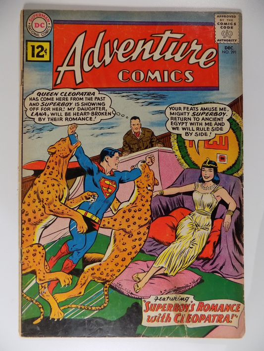 Adventure Comics #291 DC Comic Very Good+ December 1961