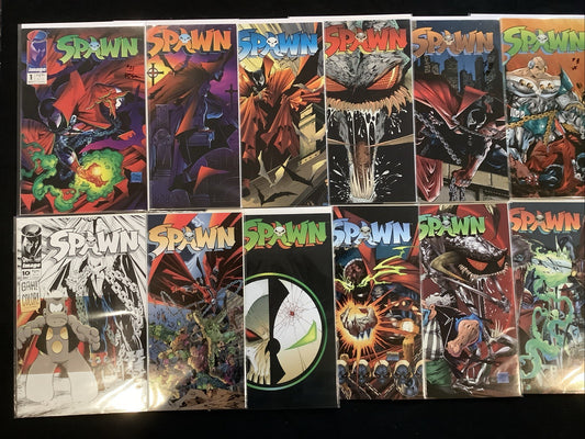 Spawn #1-18 Comic Lot, Image, 1st App Spawn & Angela, McFarlane, Marvel Rivals