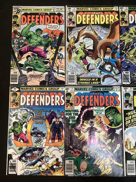 The Defenders #70-81 Comic Lot, Marvel Comics, Ed Hannigan/Herb Trimpe