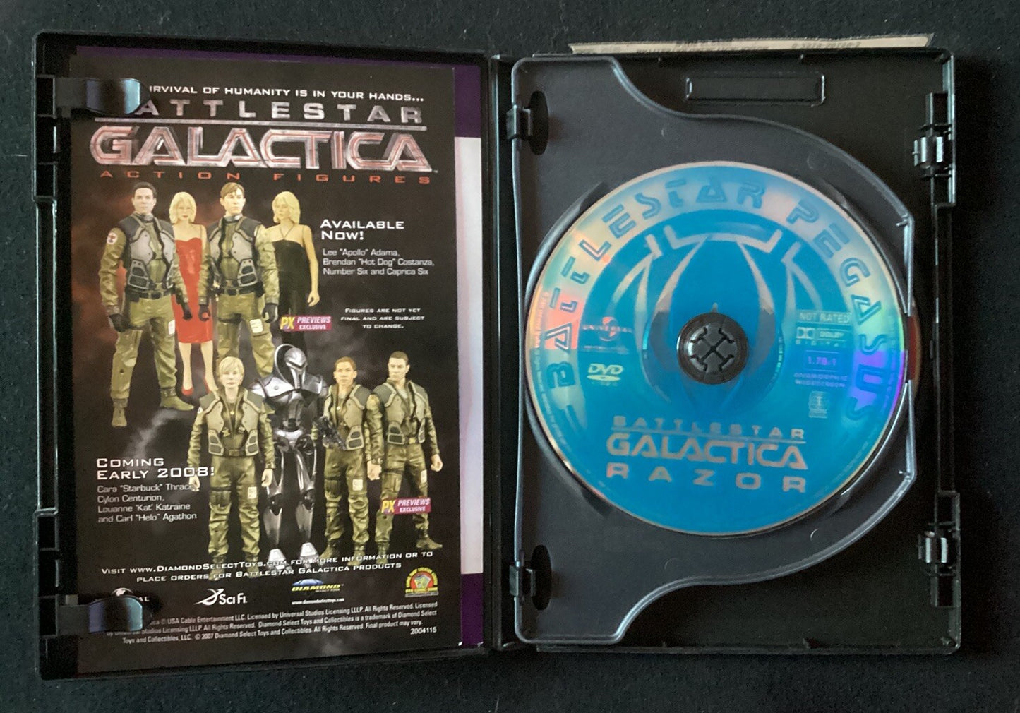 Battlestar Galactica Razor/ Miniseries (DVD, Widescreen, Unrated) PS