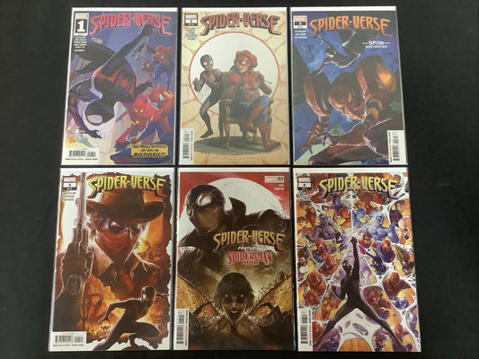 Spider-Verse #1-6 Complete Comic Set, Marvel, Multiple 1st Appearances, 2019