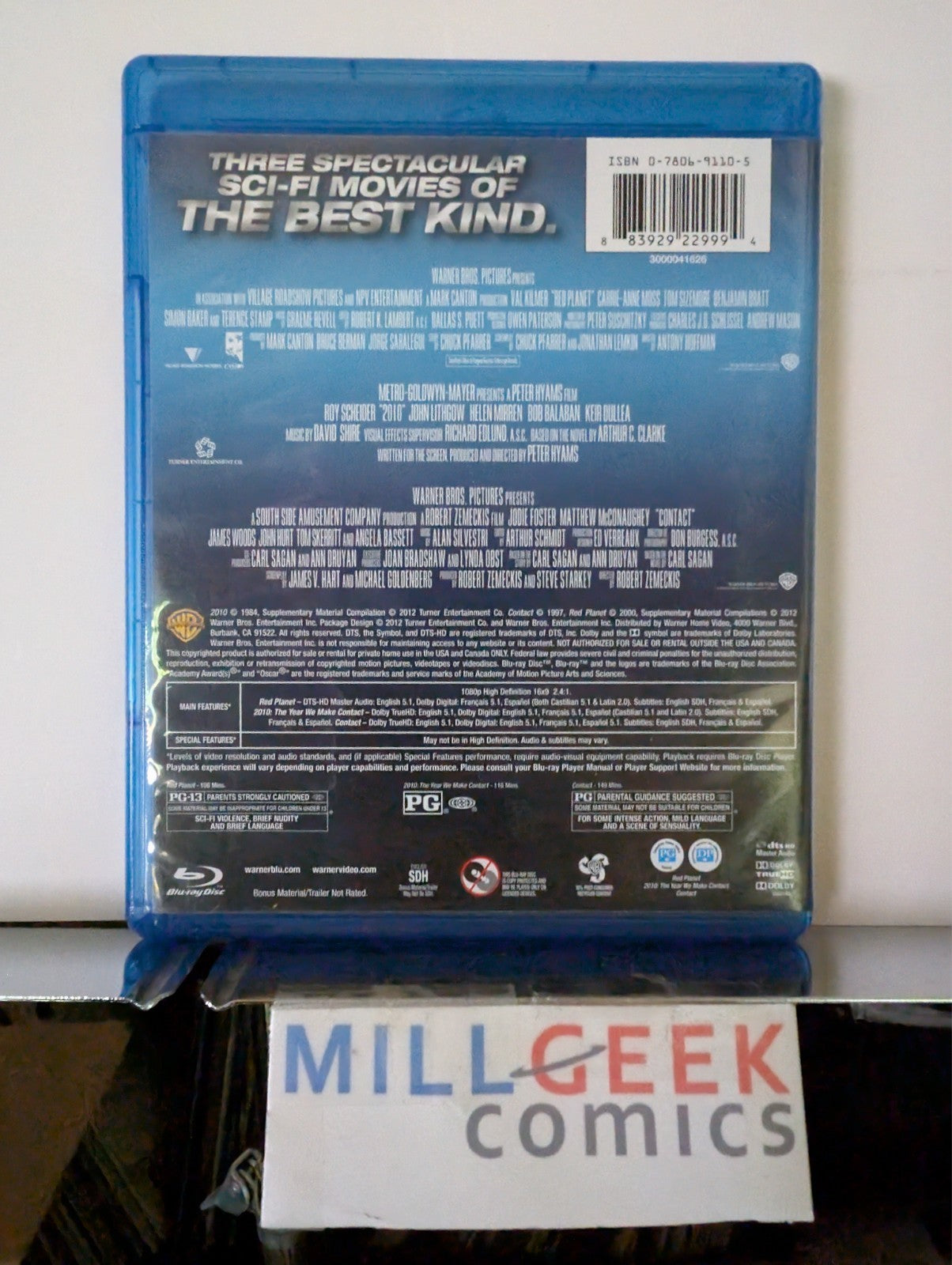 Red Planet / 2010 / Contact, Triple Feature (Blu-Ray) Like New -JD