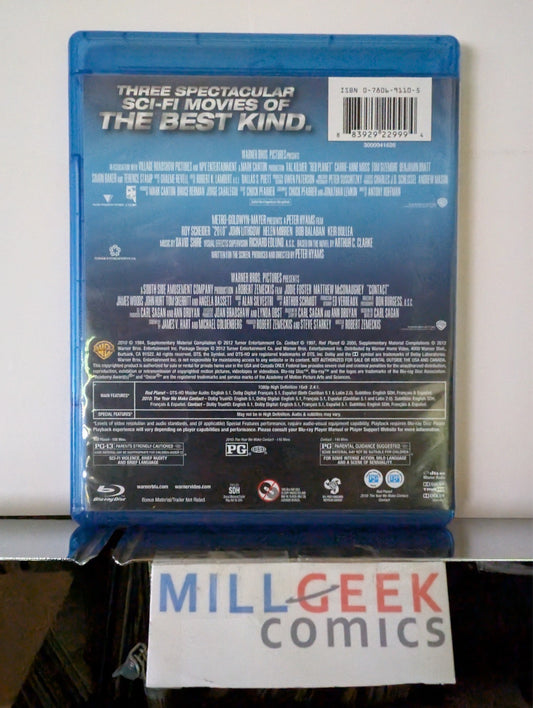 Red Planet / 2010 / Contact, Triple Feature (Blu-Ray) Like New -JD