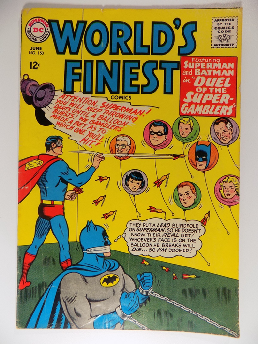 World's Finest #150 DC Comic June 1965 Very Good/Fine