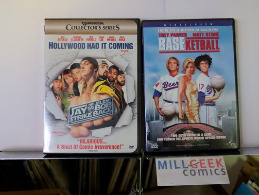 Jay & Silent Bob Strike Back / Baseketball, 2 Movie Set (DVD) Like New -JD