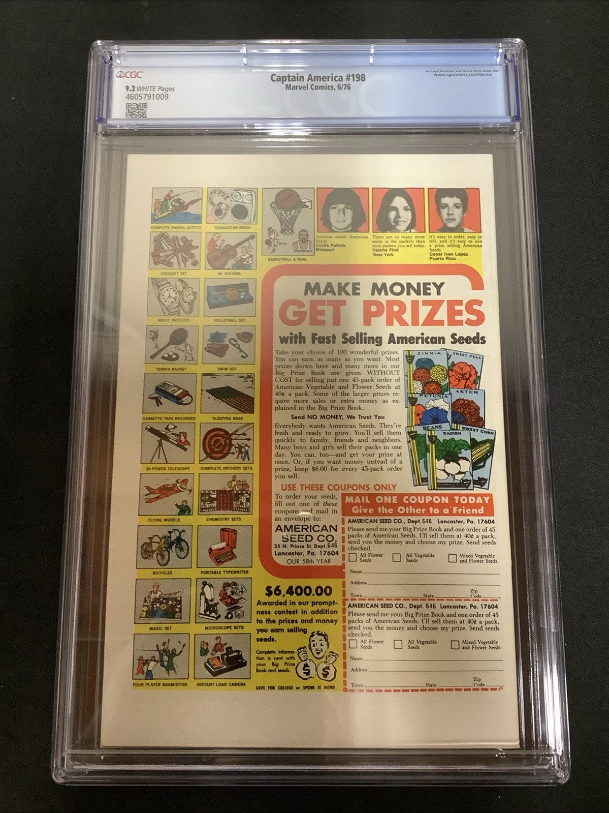 Captain America #198 (Marvel Comics June 1976) CGC Graded 9.2 (NM-) Jack Kirby