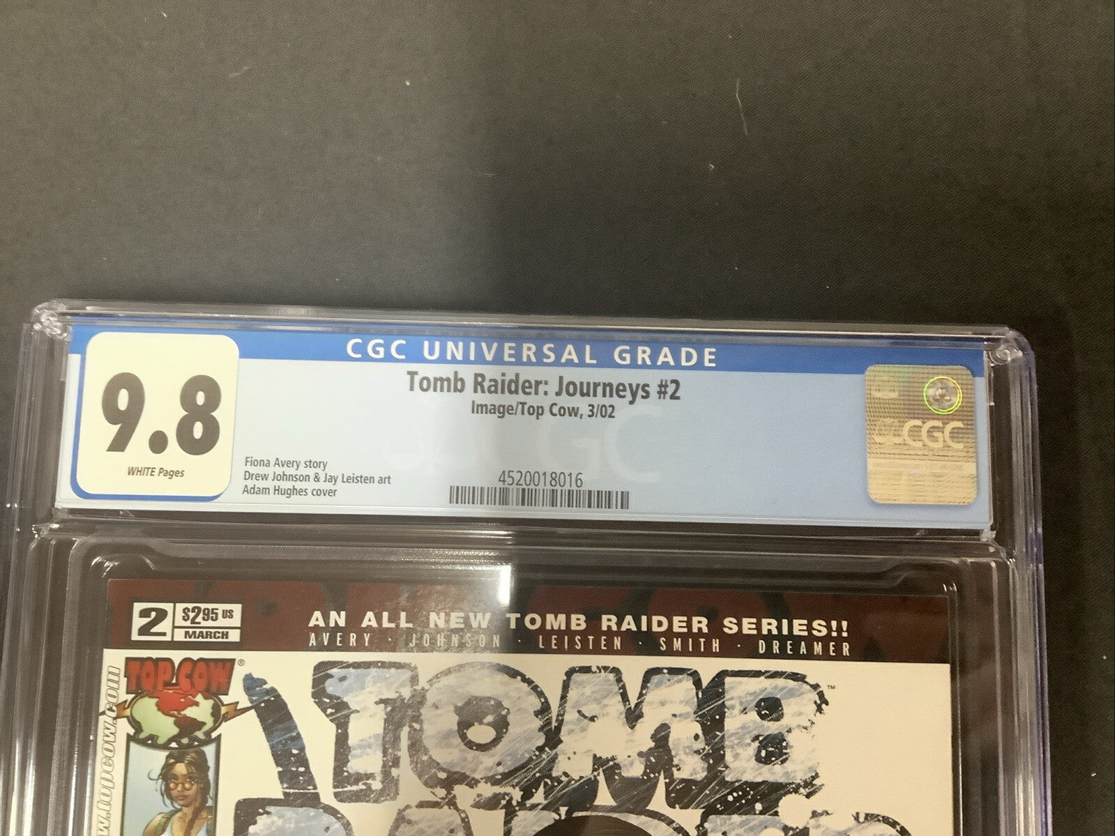 Tomb Raider: Journeys #2 (2002) CGC Graded 9.8, White Pages, Adam Hughes Cover