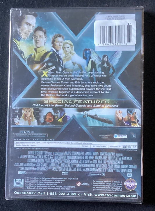 NEW SEALED X-Men First Class (DVD, 2011) James McAvoy & Michael Fassbender -PS