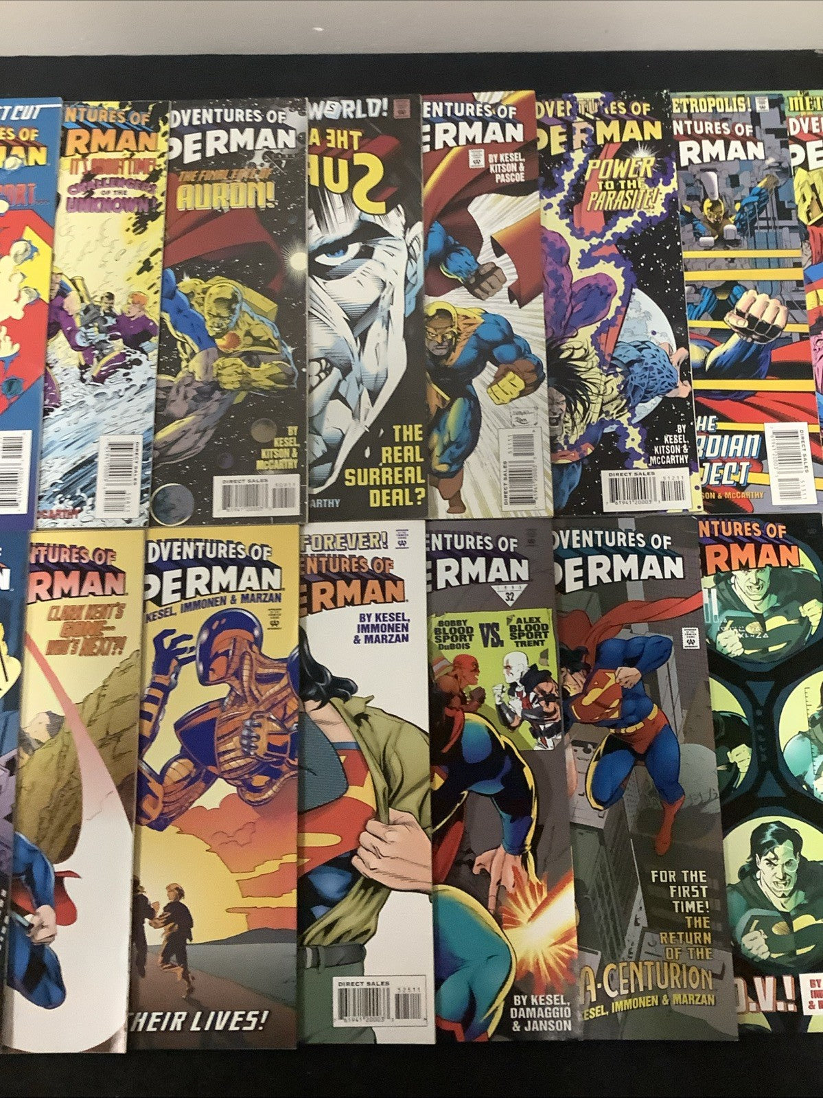 Adventures of Superman #474-529 Comic Lot, #500 Sealed, Reign Of The Supermen