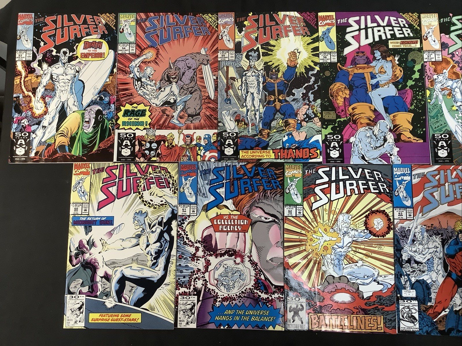 Silver Surfer #1-82 + #50 Comic Lot, Reader Copies, 1st App Infinity Gauntlet