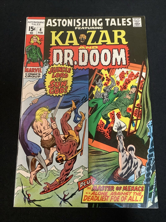 Astonishing Tales #4 (Marvel Comics February 1971) VF (8.0) John Buscema