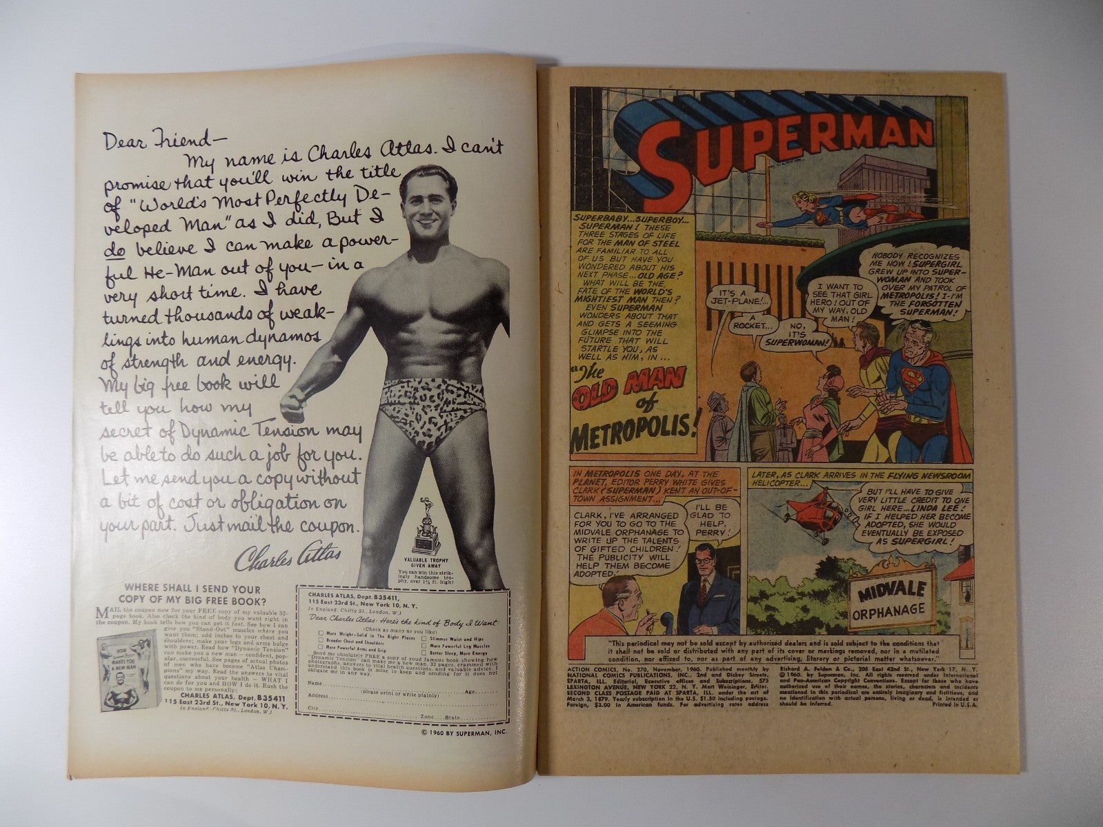 Action #270 DC Comic Very Fine- November 1960