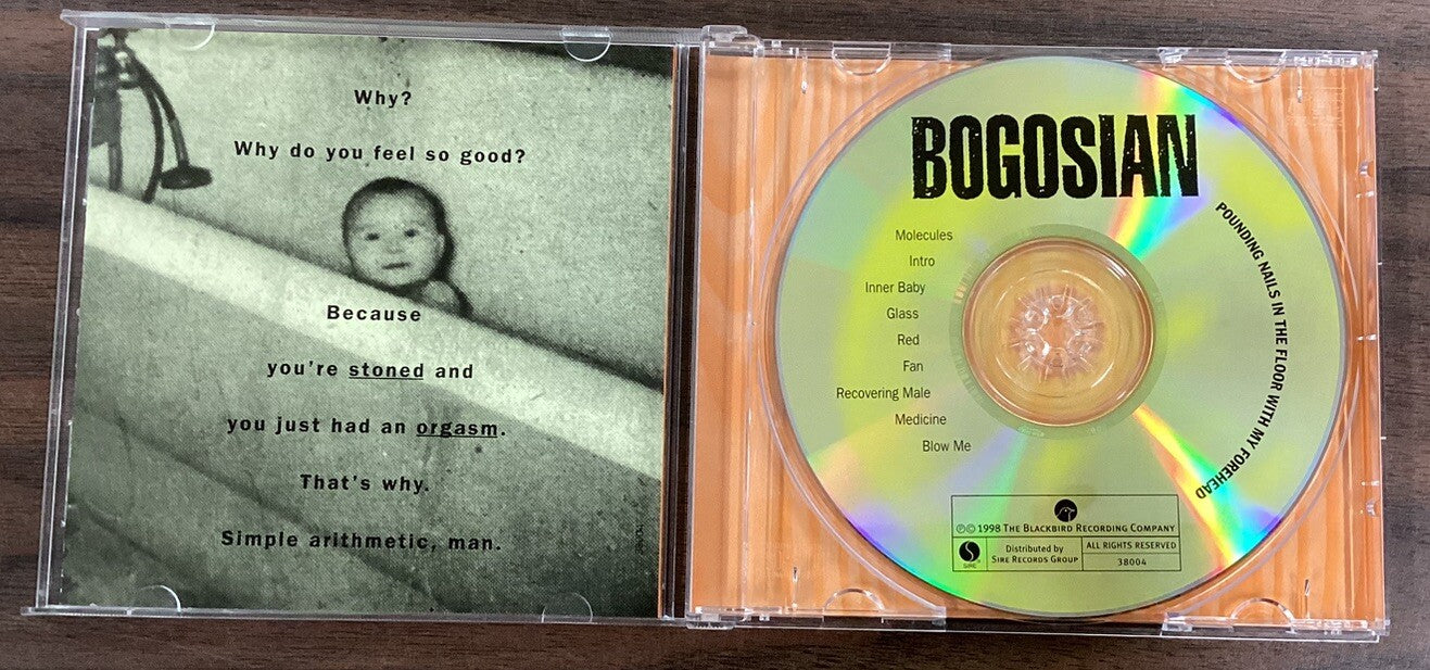 ERIC BOGOSIAN - Pounding Nails In The Floor With My Forehead (CD, Like New) -JD