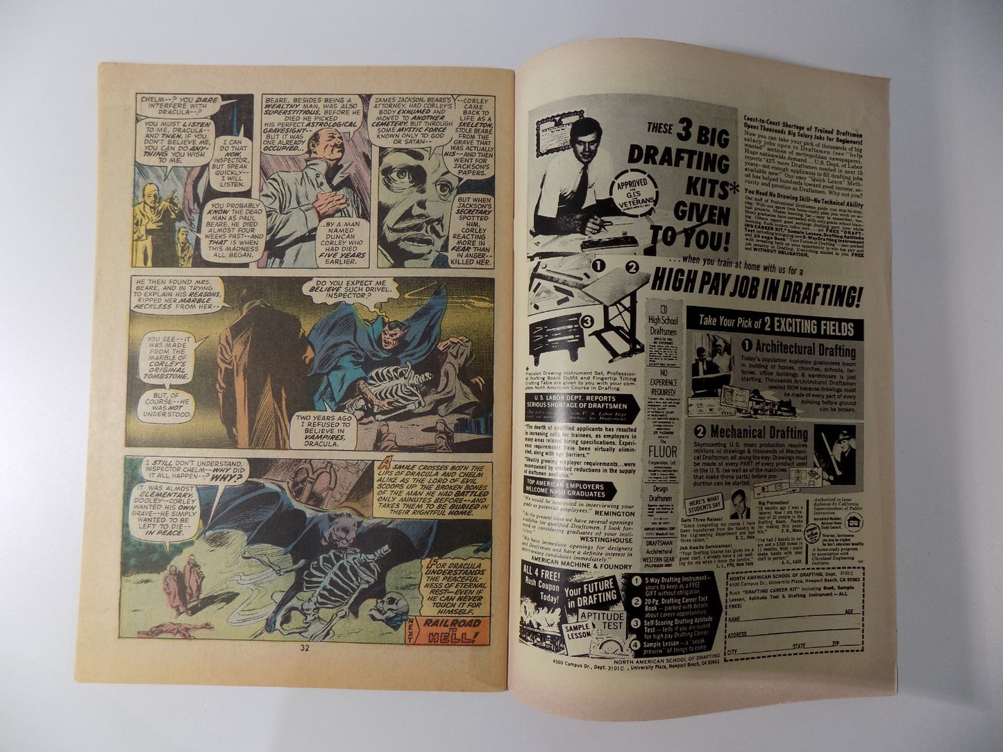 Tomb of Dracula #16 Marvel Comic Very Fine- January 1974