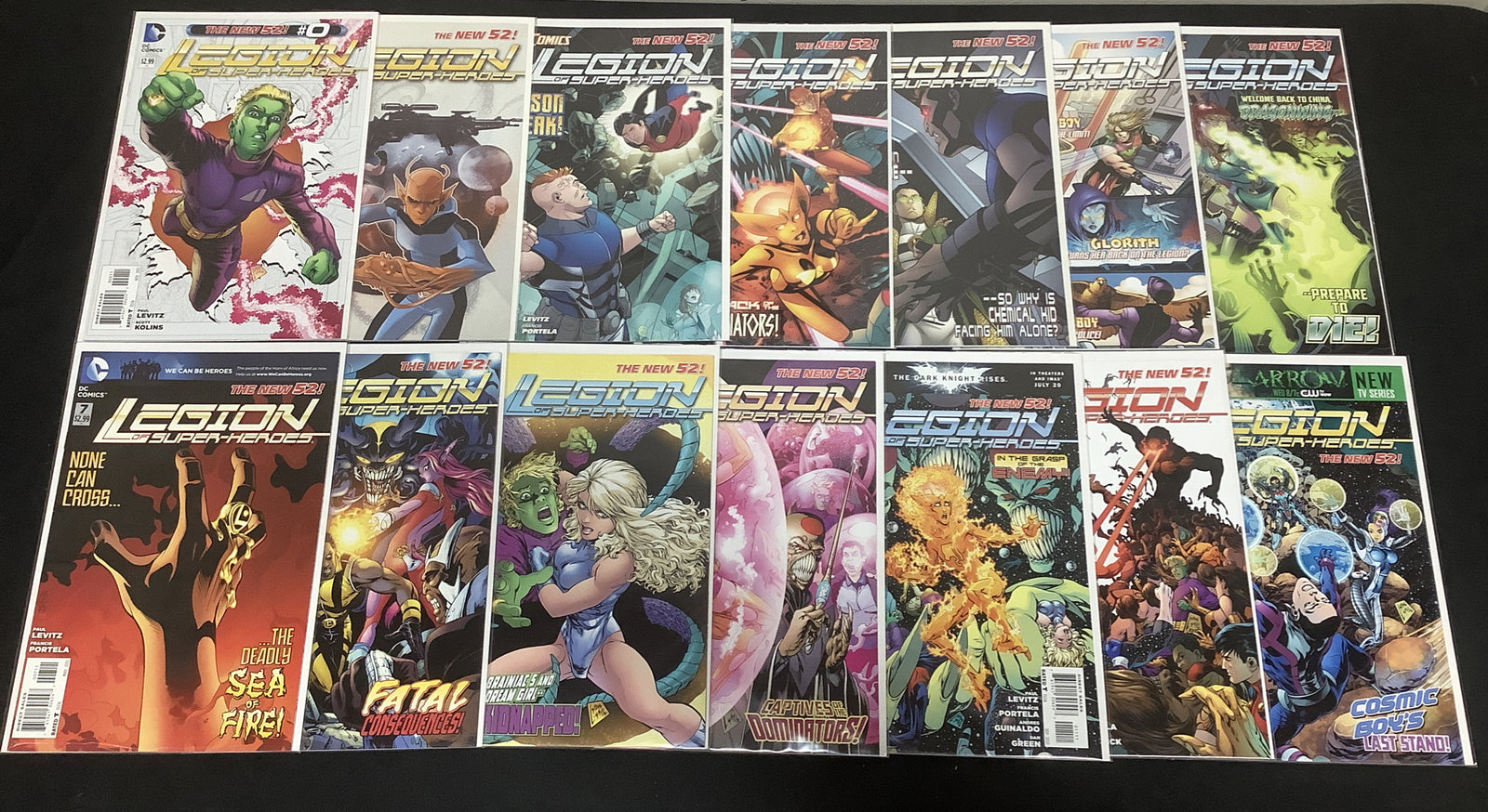 Legion Of Superheroes #0-13 Comic Lot, New 52, Paul Levitz Francis Portela