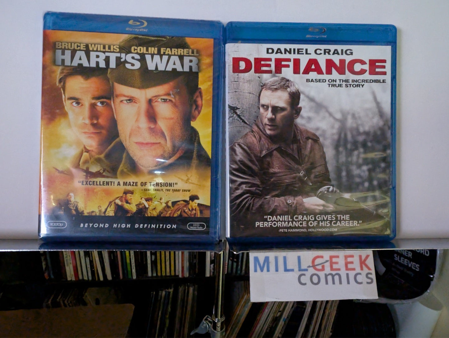Hart's War / Defiance, Bruce Willis & Daniel Craig (Blu-Ray) Like New -JD