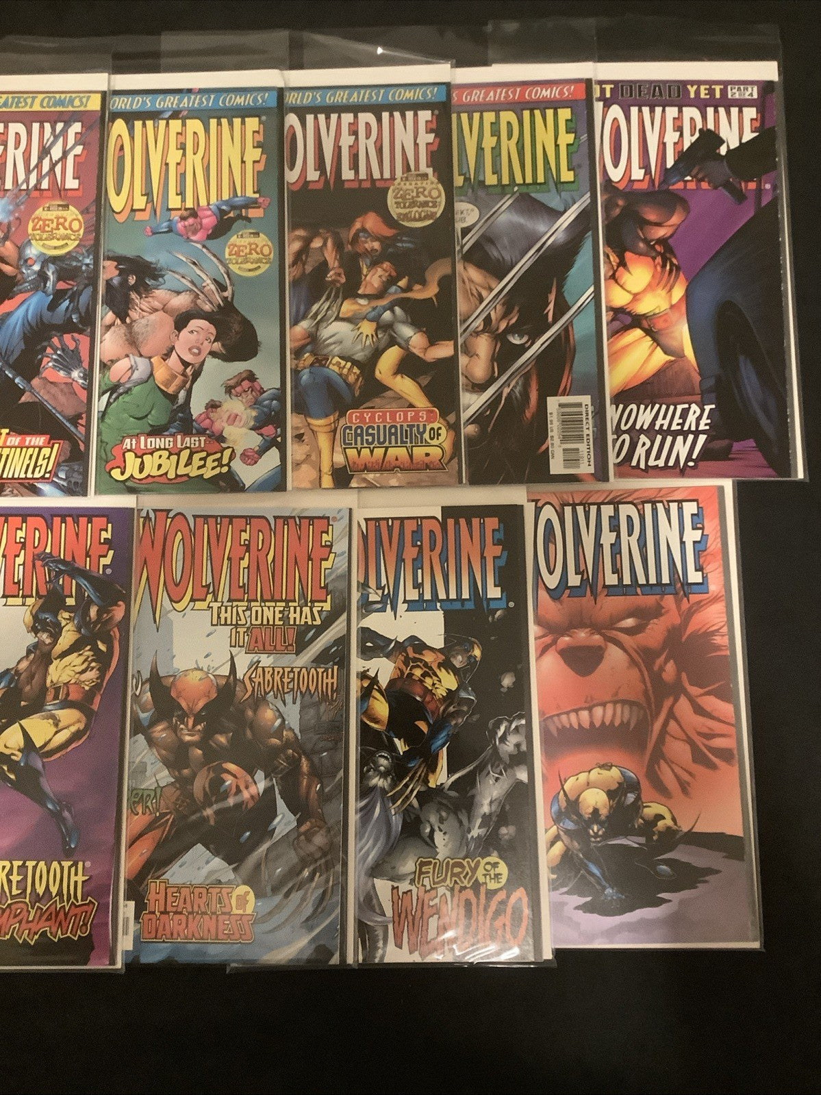 Wolverine #89-130 Comic Lot, Marvel, Hama/DeFalco, Hologram Cover, 1995