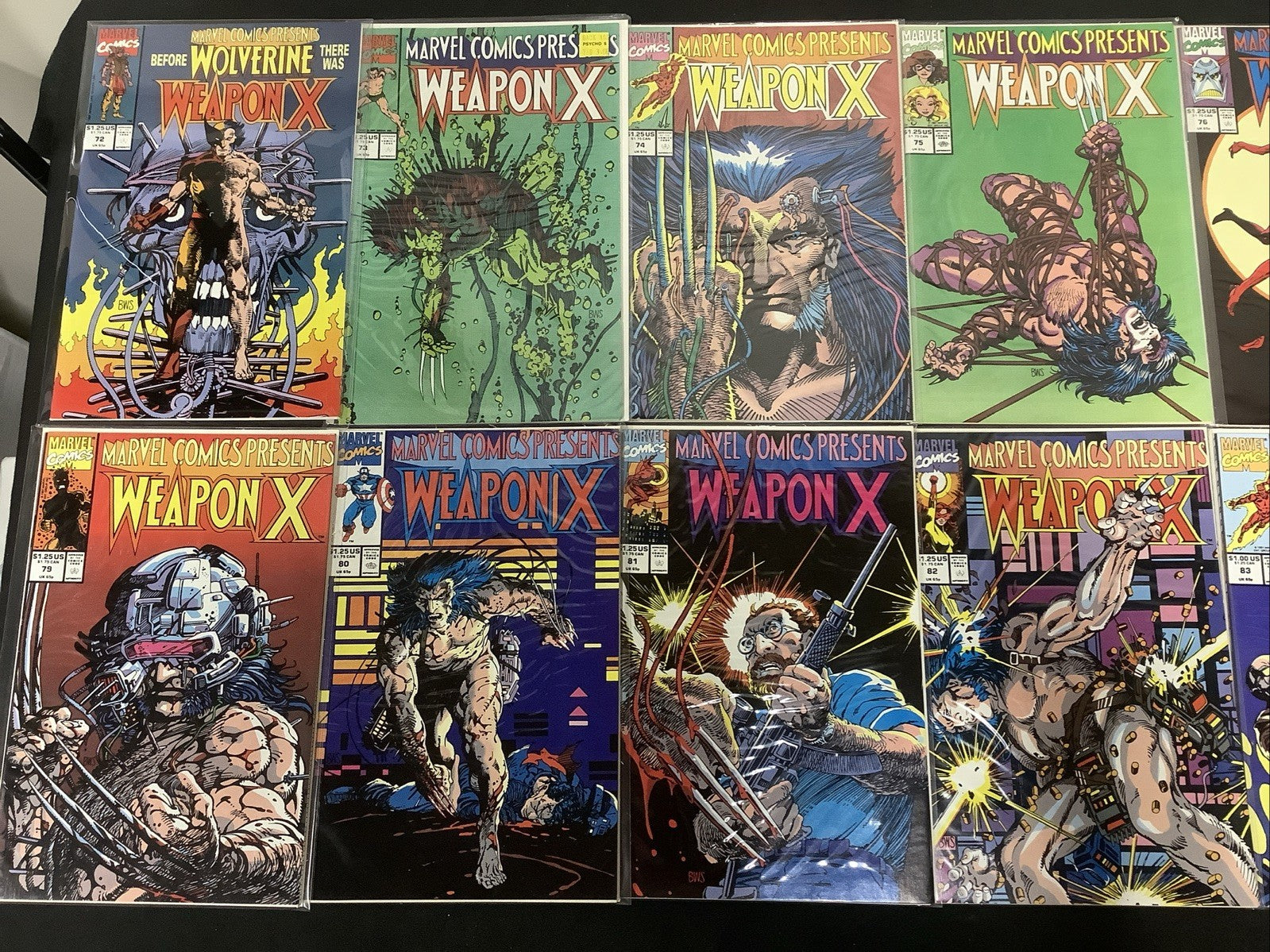 Marvel Comics Presents #44-85 Comic Lot, Weapon X Program, Wolverine Origin