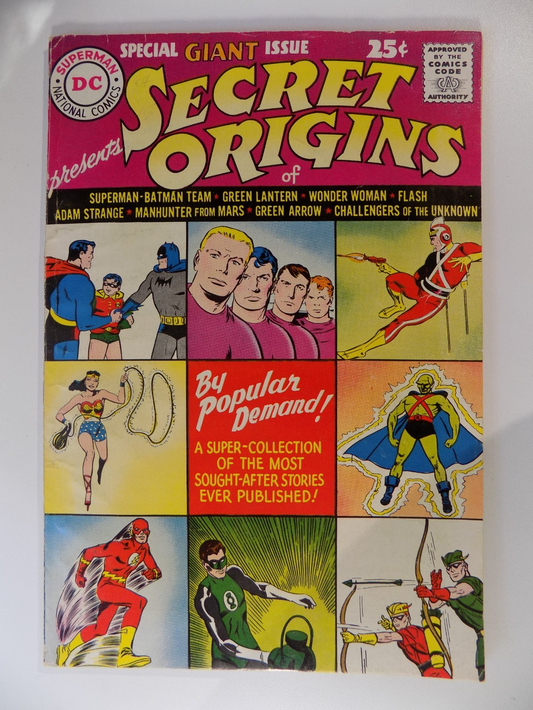 Secret Origins #1 DC Comic 1961 Fine-