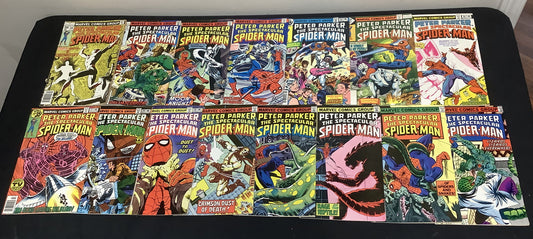 Spectacular Spider-Man #1-52 Comic Lot, 1st  Hypno-Hustle, White Tiger, Hitman