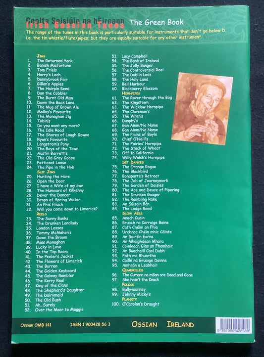 Irish Session Tunes: 100 Irish Dance Tunes and Airs by Geraldine Cotter -JD