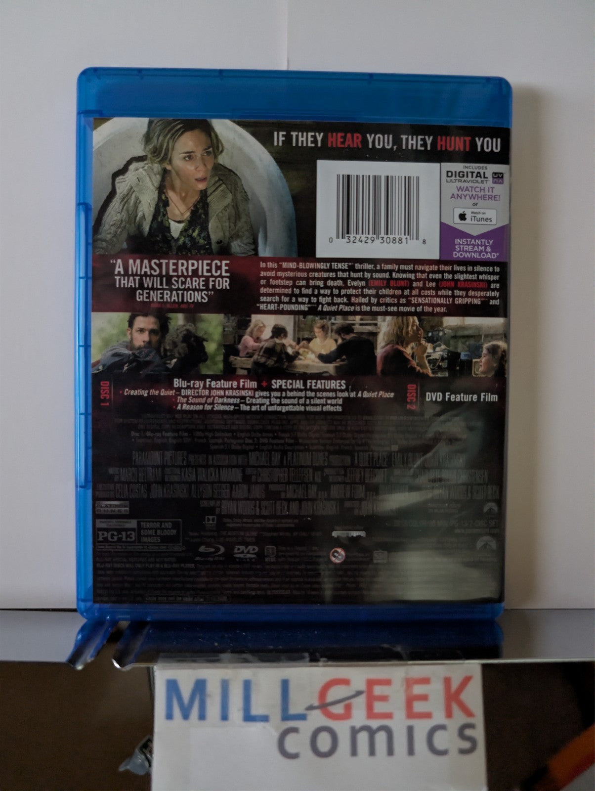 The Adjustment Bureau / A Quiet Place, 2 Emily Blunt Movies (Blu-ray) -JD