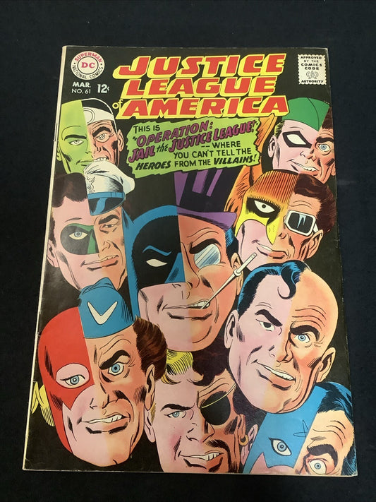 Justice League of America #61 (DC 1968) VF- (7.5) Light Tan To Cream Pages