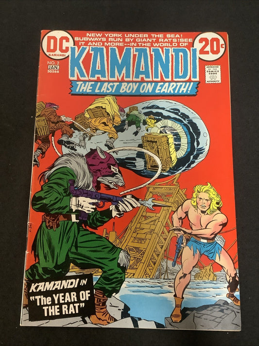 Kamandi, the Last Boy on Earth #2 (DC Comics December 1972) VF+ (8.5) Jack Kirby