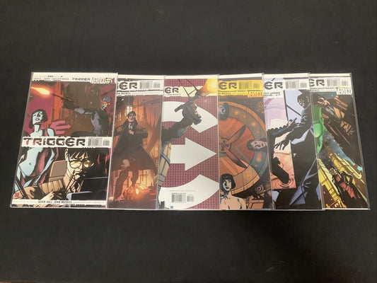Trigger #1-6, Vertigo Comics, 2005, Jason Hall John Watkiss