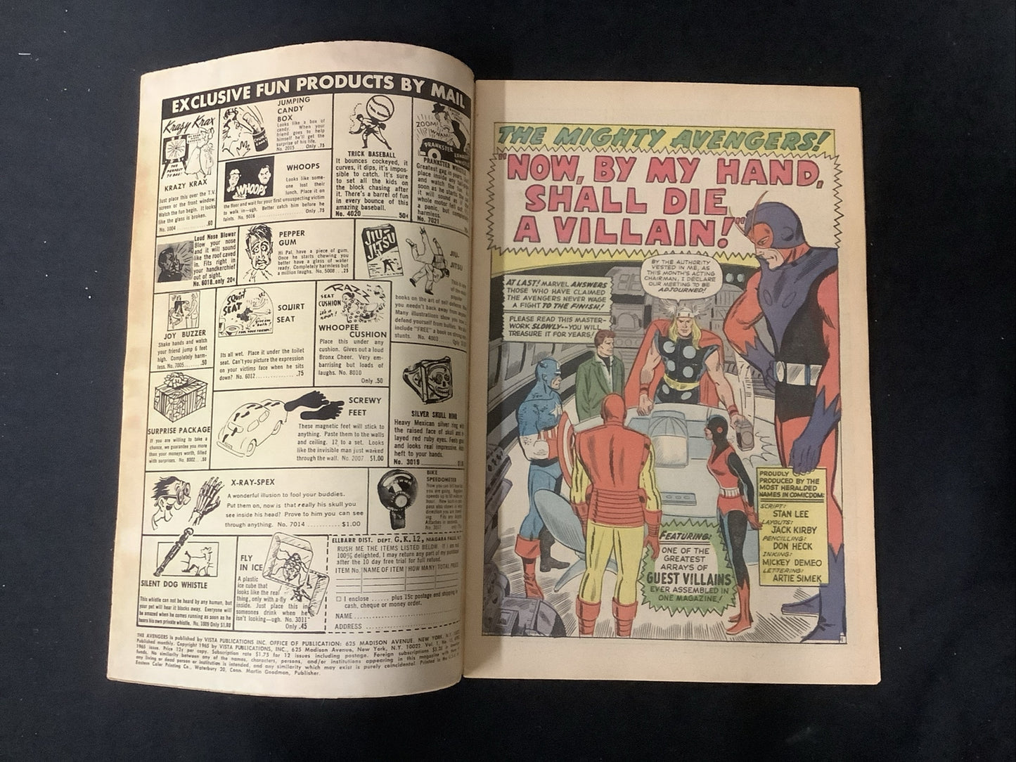 Avengers #15 (1965) F- (5.5) Stan Lee/Jack Kirby, Death Baron Zemo I (Harbin)