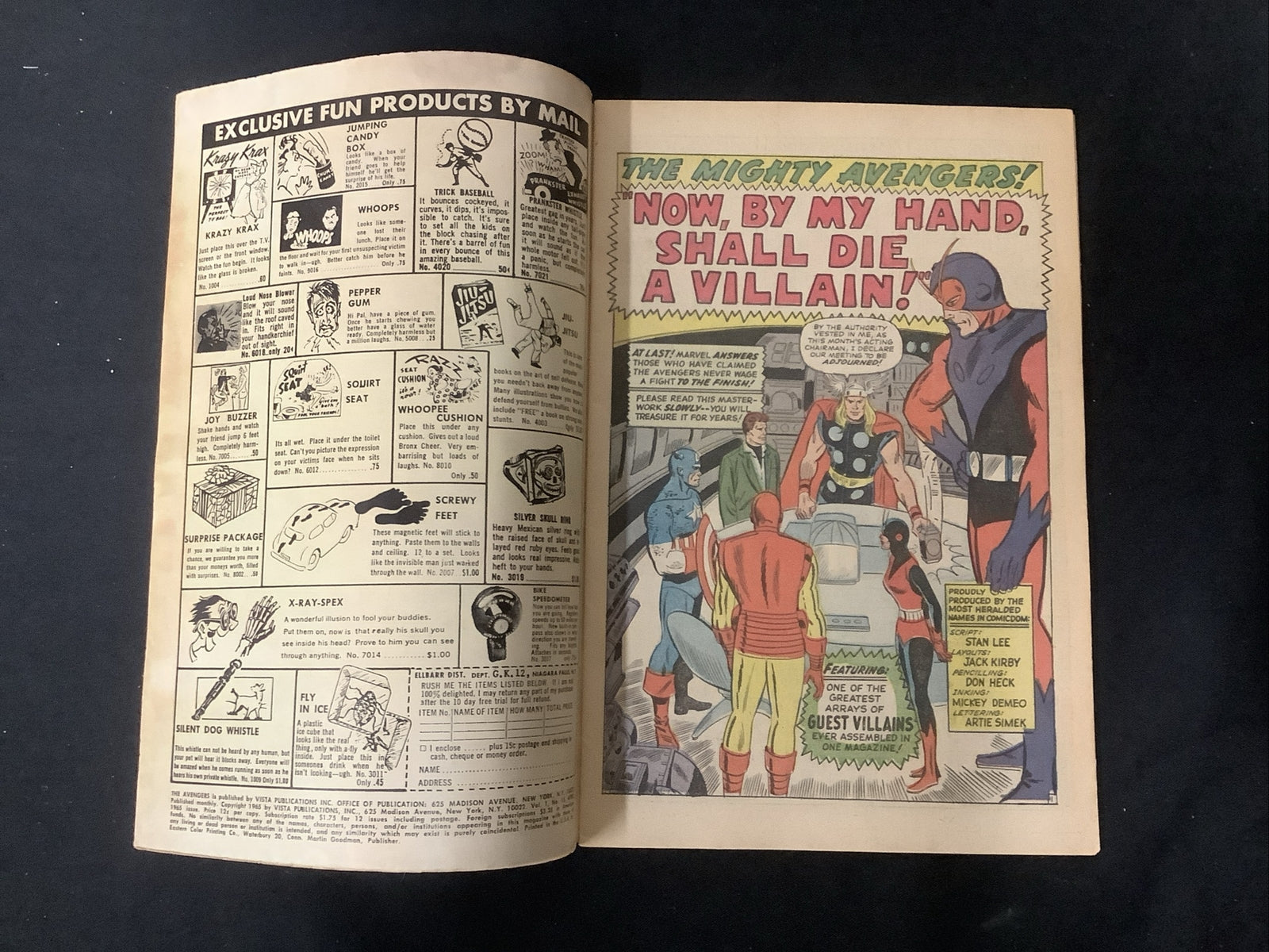 Avengers #15 (1965) F- (5.5) Stan Lee/Jack Kirby, Death Baron Zemo I (Harbin)