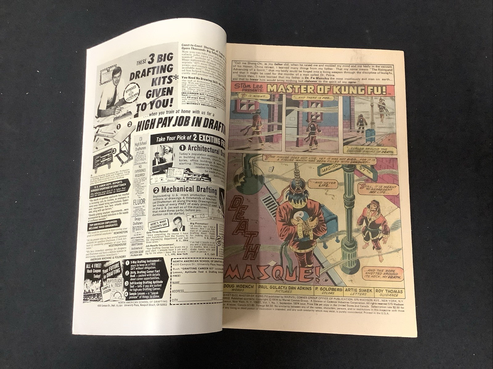 Giant-Size Master of Kung Fu #1 (Marvel September 1974) VF+ (8.5) Shang-Chi