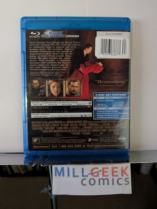 The Illusionist, Paul Giamatti (Blu-Ray 2005) Very Good -JD