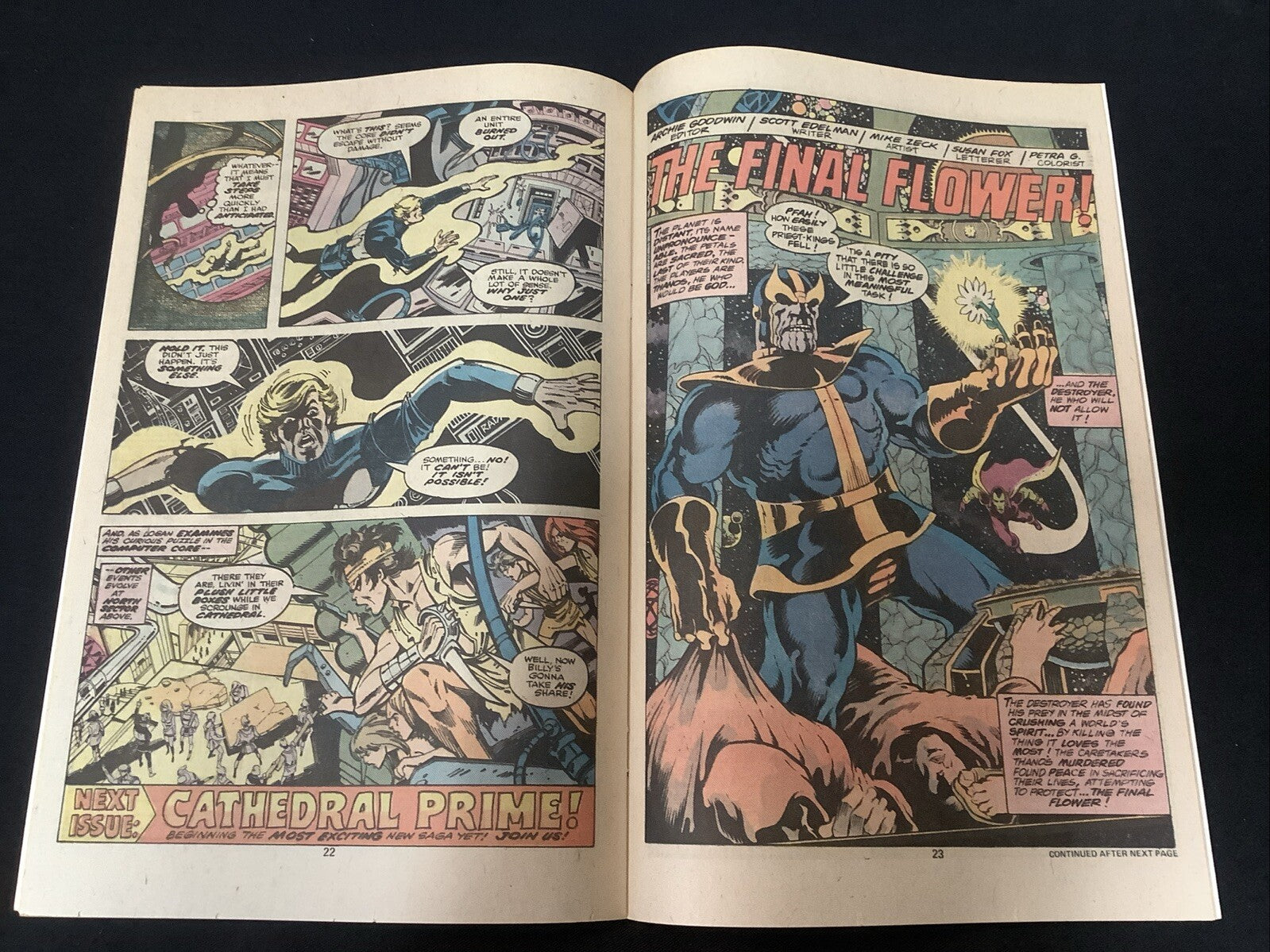 Logan's Run #6 (Marvel Comics 1977) VF/NM (9.0) 1st Thanos Solo Story, Newsstand