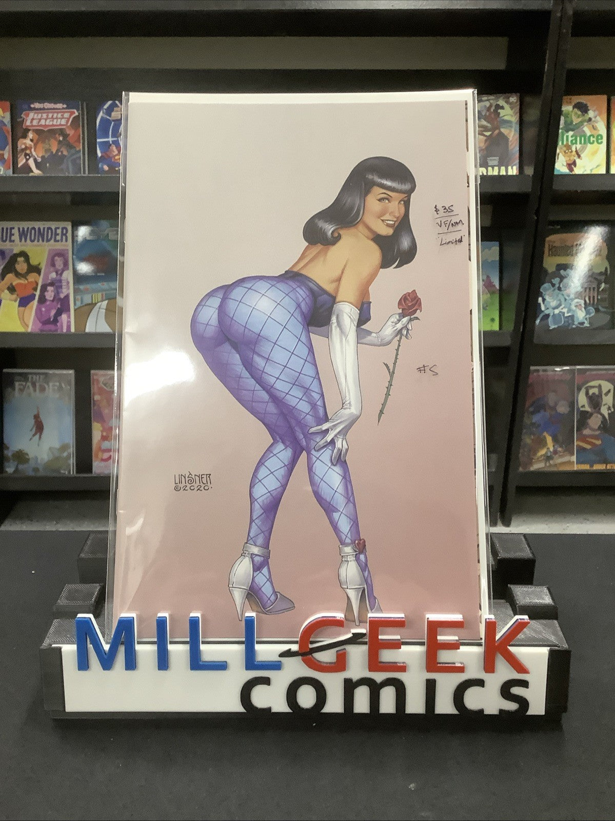 Bettie Page #5 (2020) VF/NM (9.0) Joseph Michael Linsner Virgin Variant