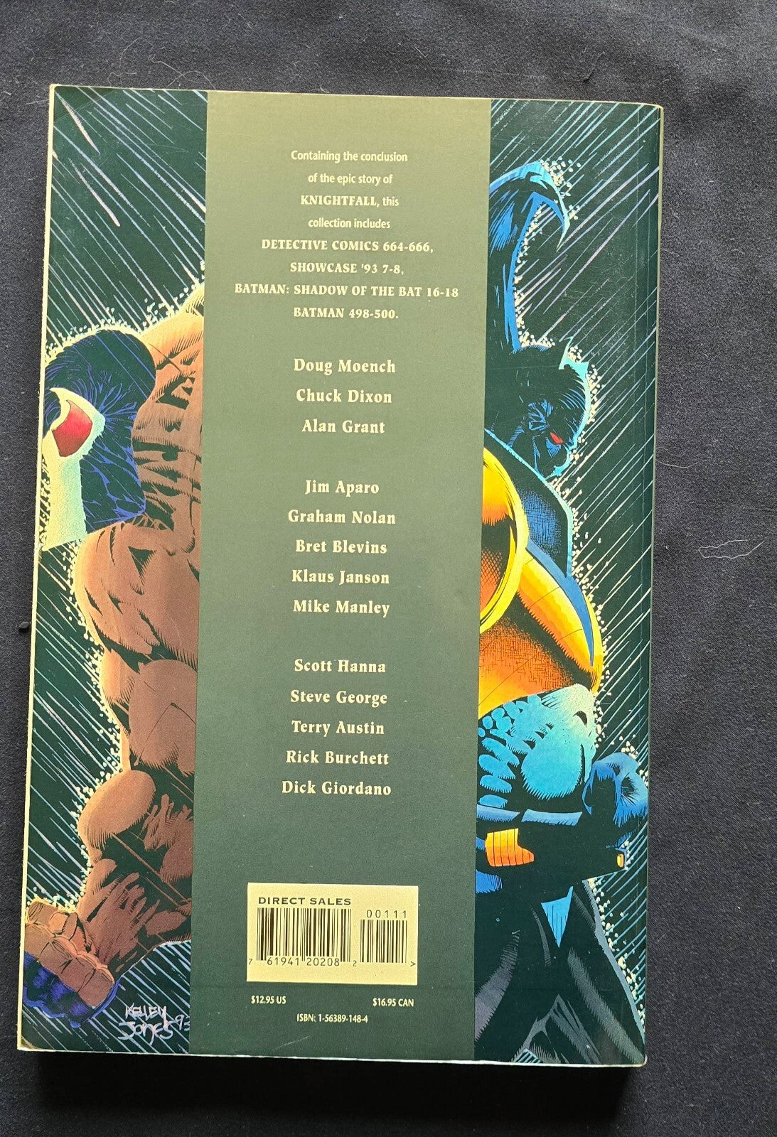 Batman Knightfall 2 TPB Lot - #1 Broken Bat & #2 Who Rules The Night? (1993)