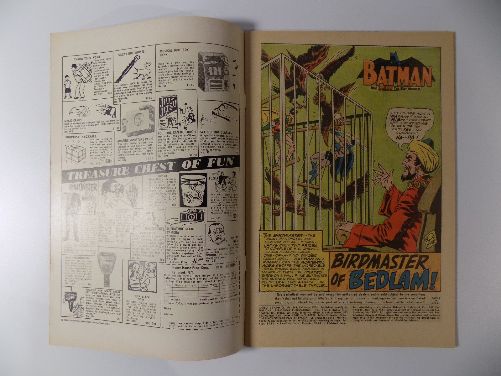 Detective #348 DC Comic Fine February 1966