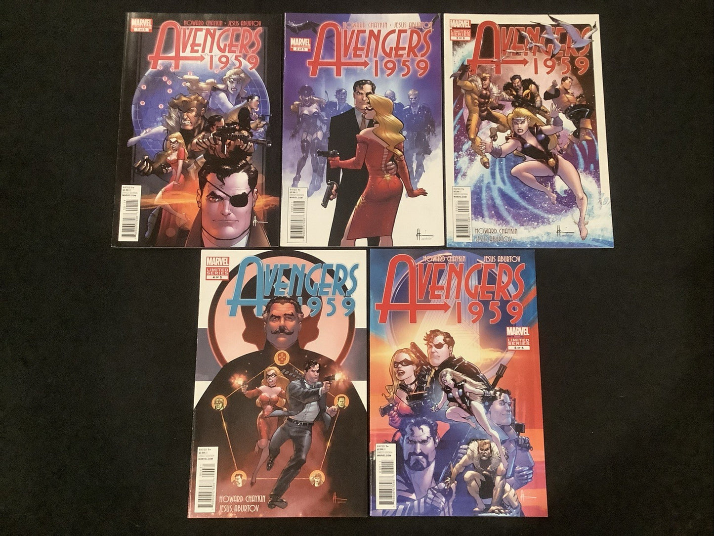 Avengers 1959 #1-5 Complete Comic Set, Marvel Comics, Howard Chaykin