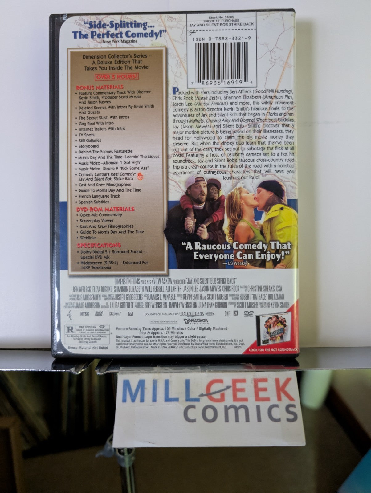 Jay & Silent Bob Strike Back / Baseketball, 2 Movie Set (DVD) Like New -JD