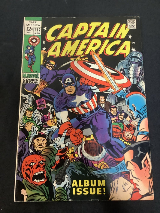 Captain America #112 (Marvel Comics April 1969) Fine (6.0) Stan Lee/Jack Kirby