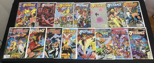 Team Titans #1-24 + Annuals #1-2 Complete Comic series, All five variants of #1