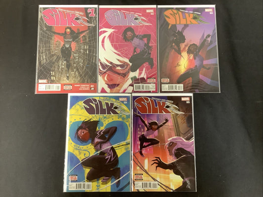 Silk #1-5 + #1 (vol.2) Comic Lot, Robbie Thompson/Stacey Lee, 1st Solo Title