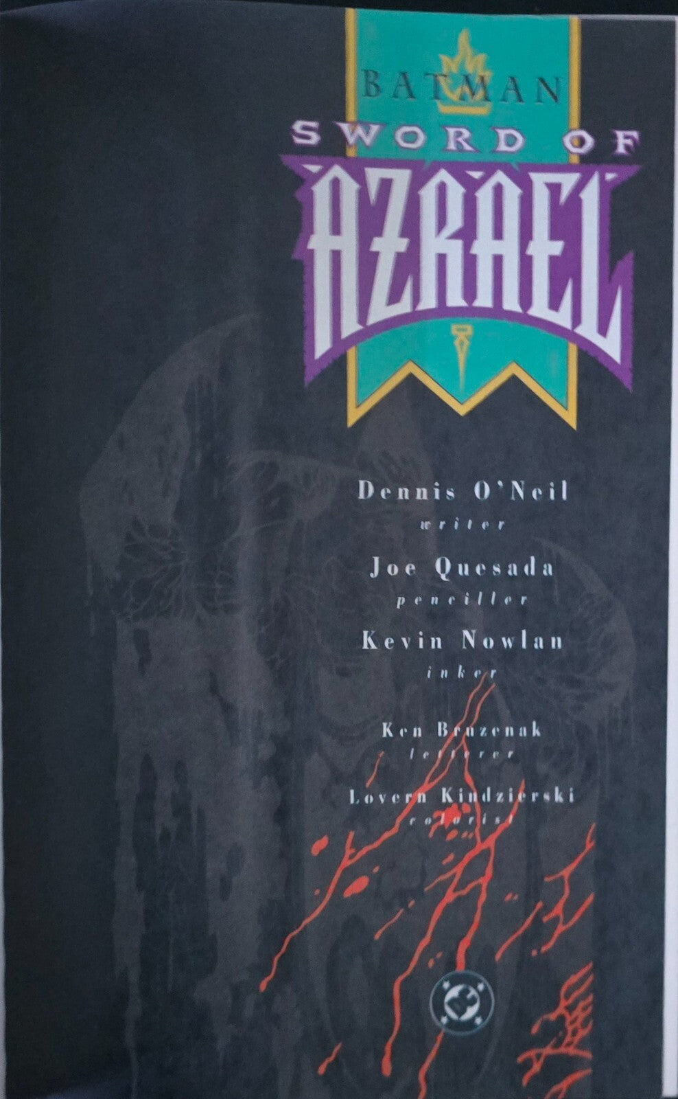 Batman: Sword of Azrael (1st Print, TPB DC Comics July 1993)
